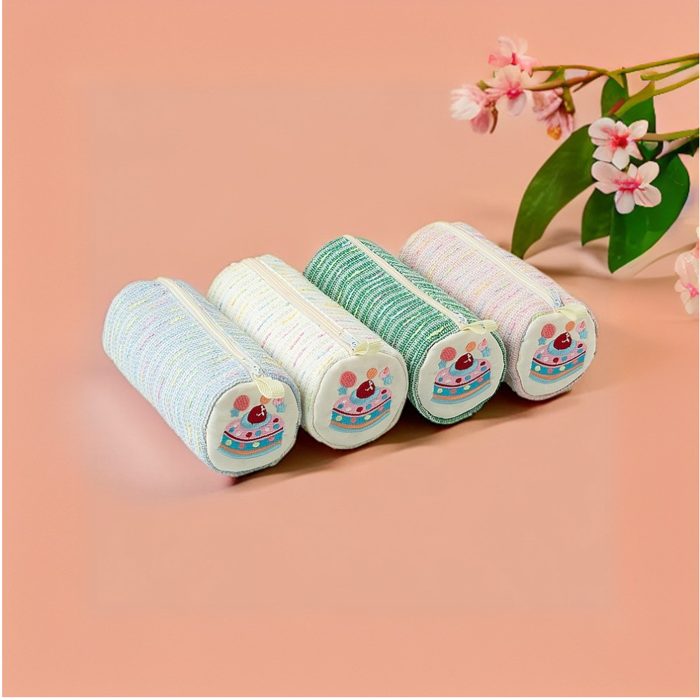 

Pencil Case Zipper Tweed Dengan Motif Cake Lucu Premium Gaya Korea / Pouch Serbaguna Tempat Kosmetik