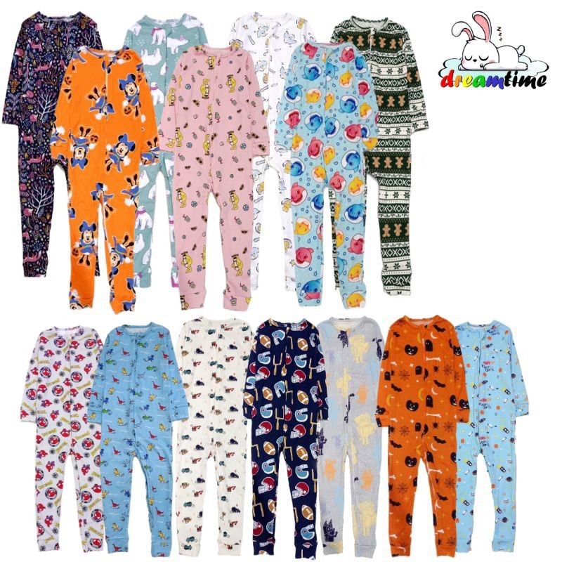 YANCSHOP sleepsuit anak dreamtime - BUKAN Carters - buka kaki - 3 4 5 6 tahun