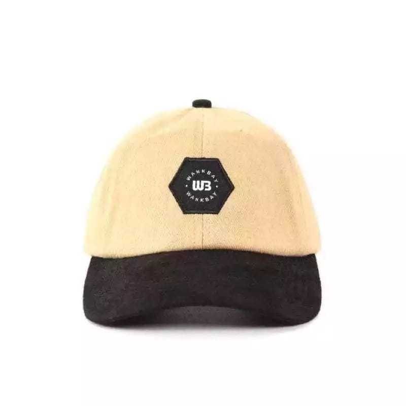 PRIA TOPI POLOCAP WANKBAY CREAM HITAM TOPI BASEBALL TOPI DISTRO PREMIUM