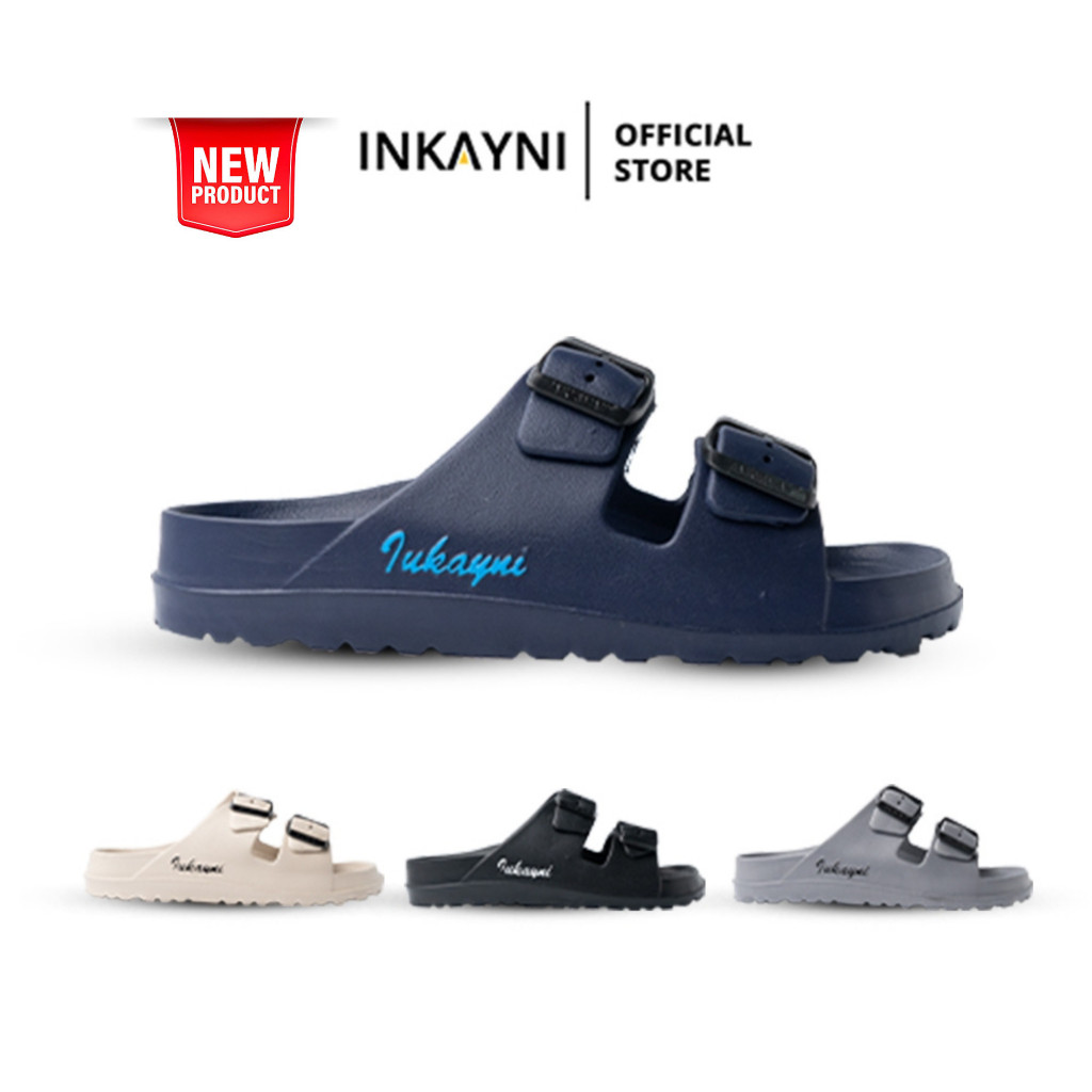 INKAYNI Luxury Sandal Selop Pria 30-44 Anti Slip Karet Elastis Empuk Tahan Lama