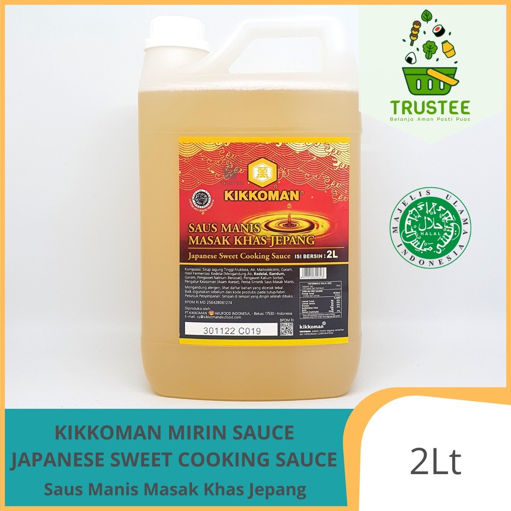 

Kikkoman Japanese Sweet Seasoning Sauce / Saus Masak Mirin Halal 2 Liter