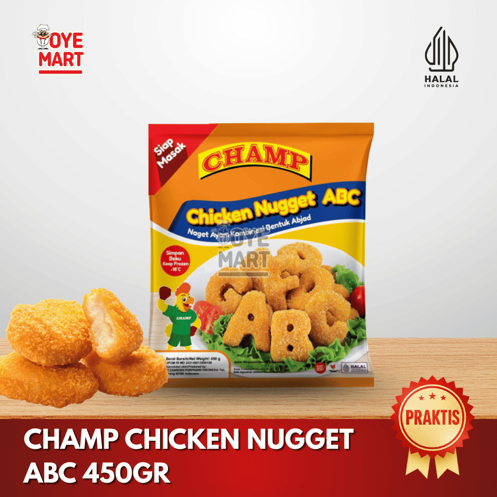 

CHAMP CHICKEN NUGGET ABC 450GR
