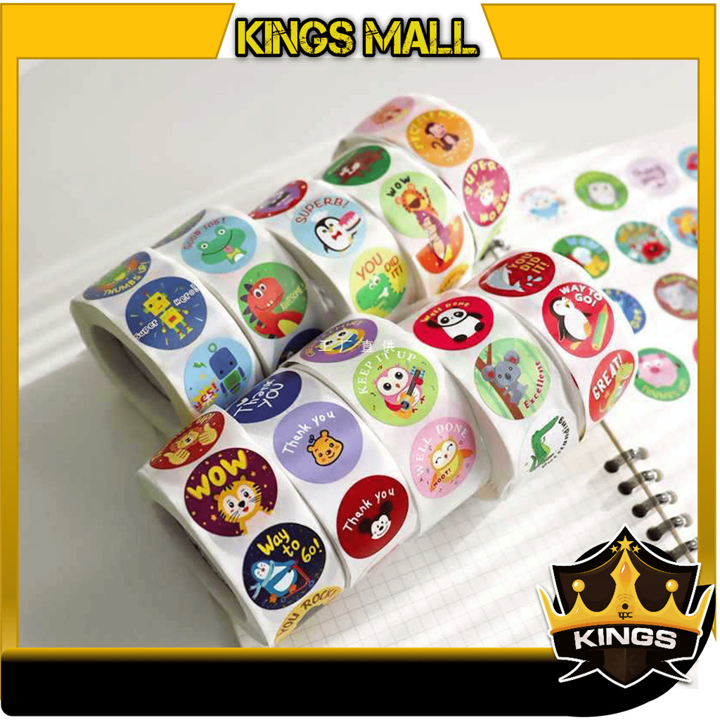 

DISCOUNT KINGS - 6593 500 PCS STIKER SELAMAT MENIKMATI / STIKER ROLL 500 PCS / TEMPELAN JUALAN