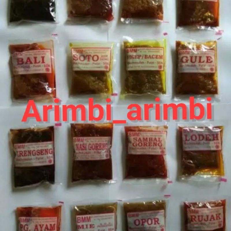 

Bumbu Masak Machmudah "BMM" Mahmuda Mahmudah Krengseng Gule Kare Soto Sambal Goreng Rendang Rujak