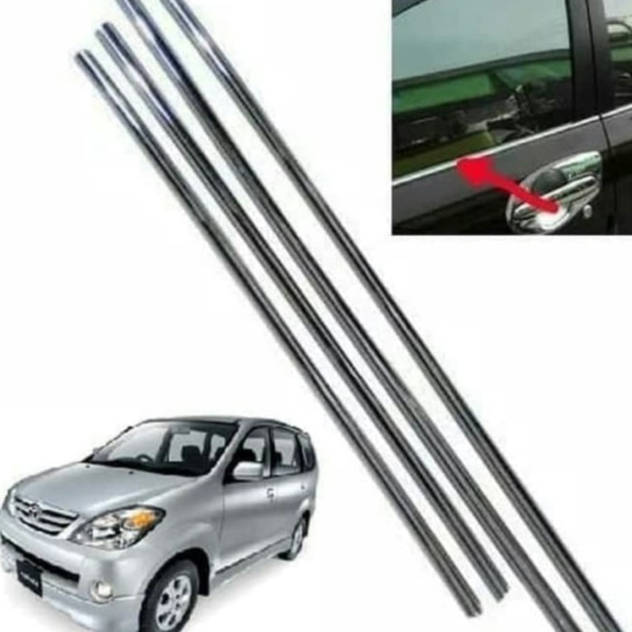 List Kaca Samping ASG Stanless Mobil Xenia Lama - LIST CHROME KACA SAMPING MOBIL XENIA LAMA