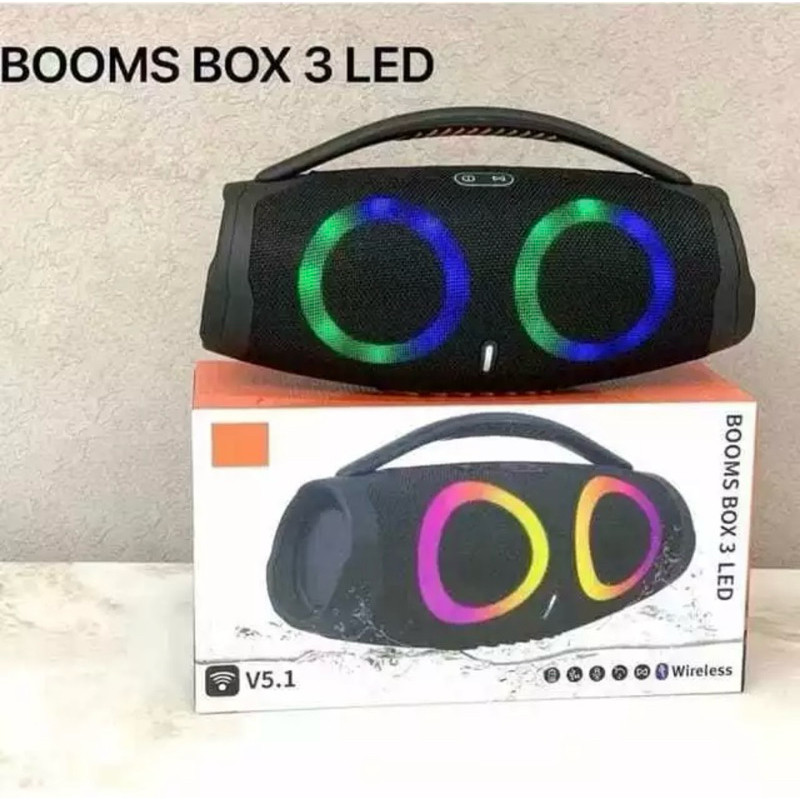PROMO AKHIR TAHUN Speaker Boombox Jumbo 3 Led Mega Bass Good Quality / Speaker Portable Boombox 3 Le