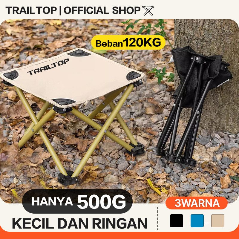 TrailTop Kursi Lipat Mancing Mini Bangku Lipat Outdoor Kursi Lipat Kecil Portable