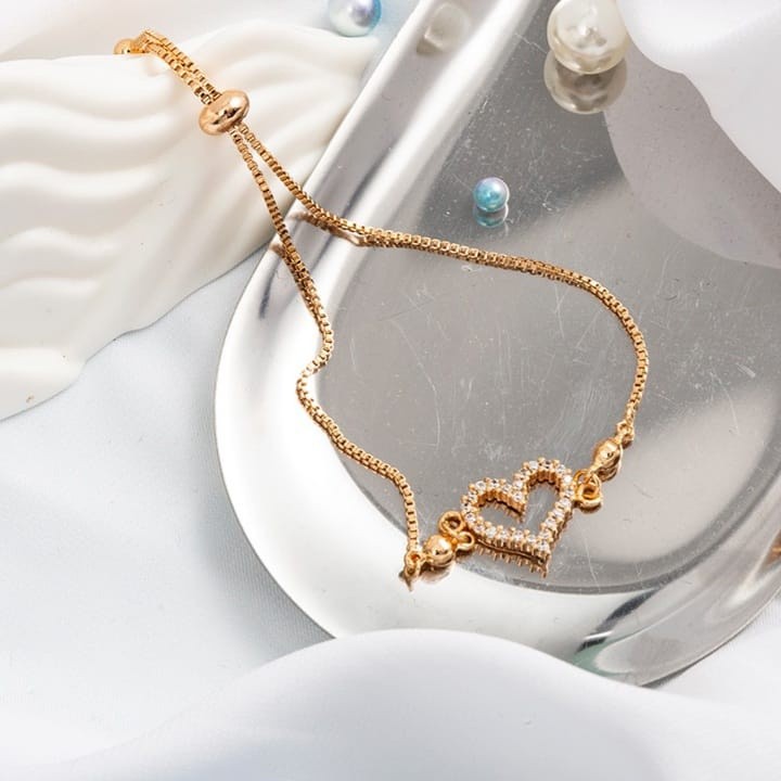 Gelang Serut Wanita/Gelang Titanium Wanita Anti Karat