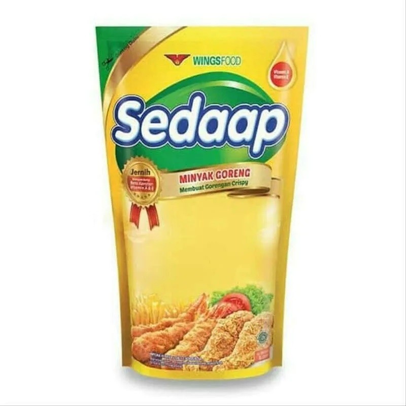 

SEDAAP MINYAK GORENG SAWIT 2 L POUCH REFILL 1 L WINGSFOOD SEHAT KEBUTUHAN MEMASAK WINGS FOOD 1L 2L LITER