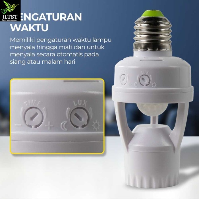 Smart Fitting Lampu Sensor Gerak Otomatis PIR Motion Sensor Infrared