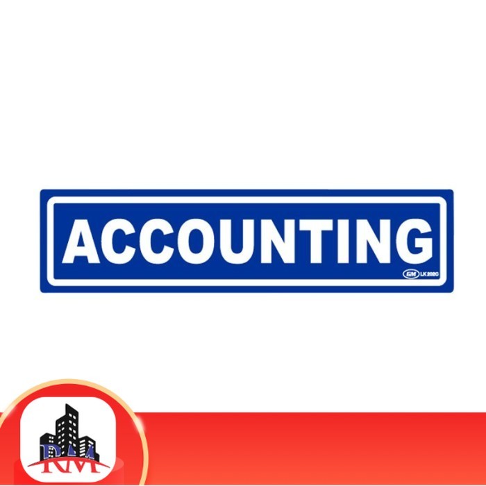 

Papan Tanda / Sign Board / Label Acrylic ACCOUNTING LK 202 C