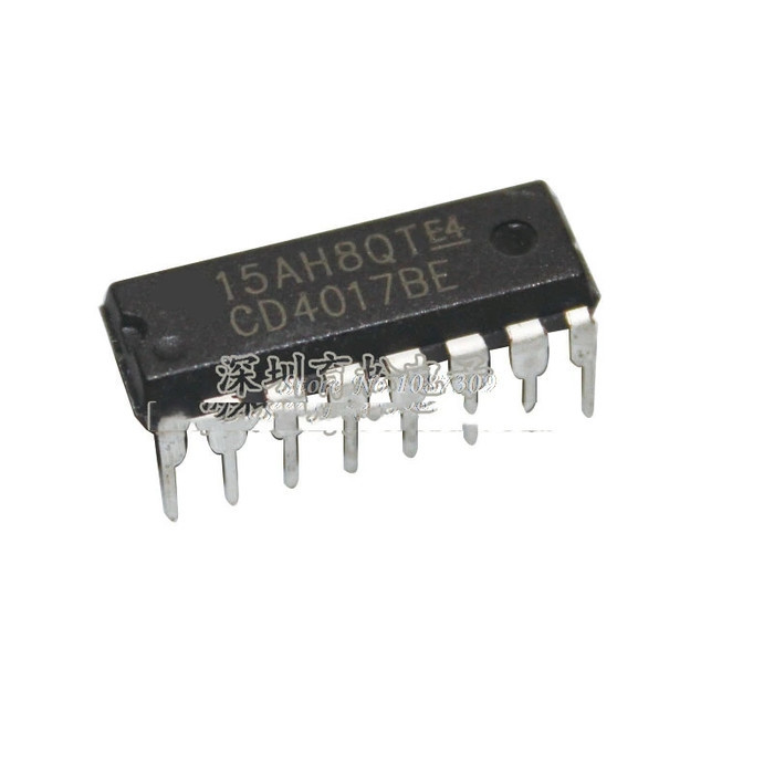 

AMD99 CD4017 CD4017BE IC Decade Counter Devider Running Led pendukung NE555