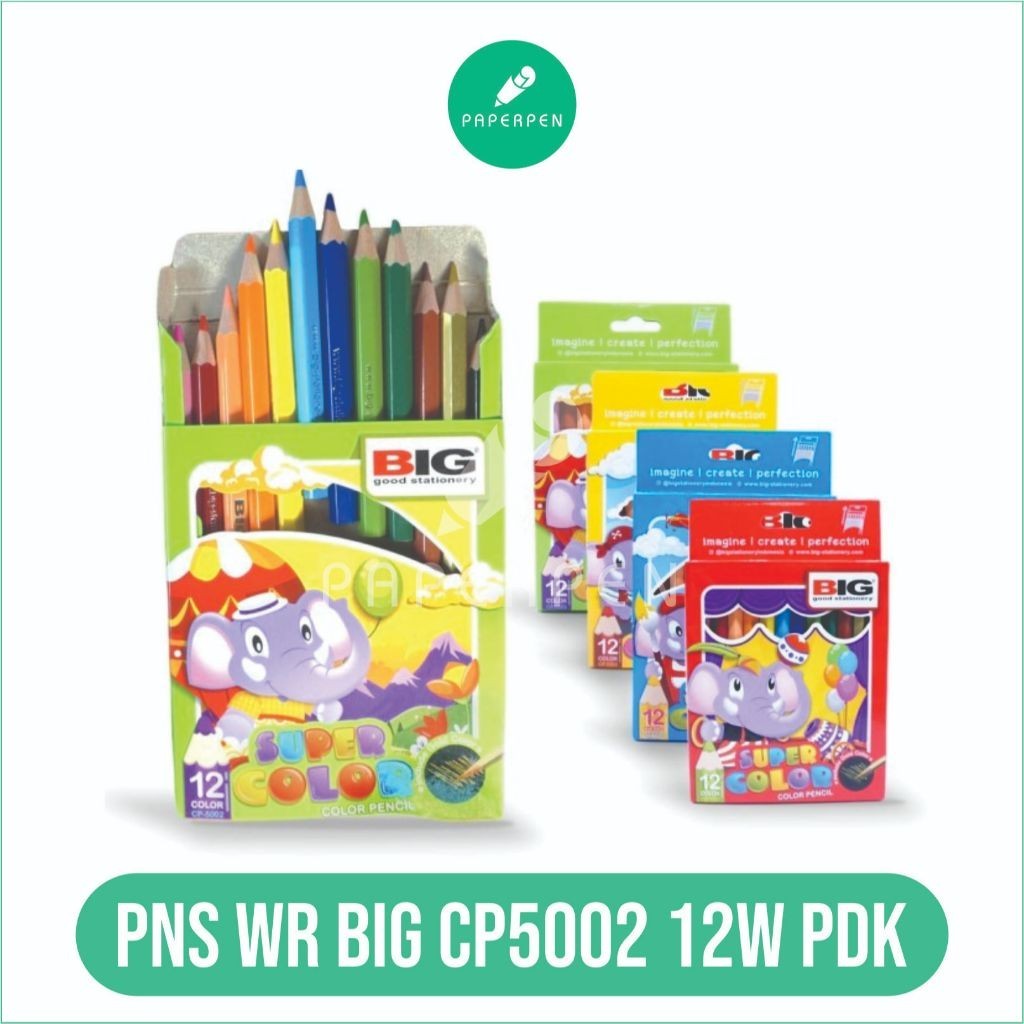 

[MS] PENSIL WARNA BIG CP5002 12W PENDEK