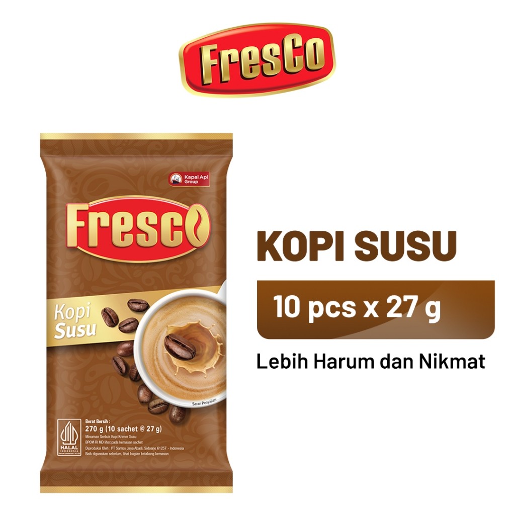 

FRESCO Susu 1 Pack (10 x 27 gr) Kopi Price