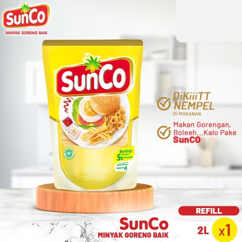 

Sunco Minyak Goreng Refill 2L Pouch 2 Liter Piye Kabare