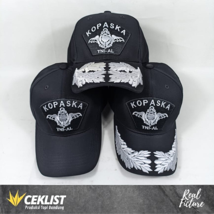 Topi Kopaska TNI AL Kain Ribstop warna hitam Best Quality Premium