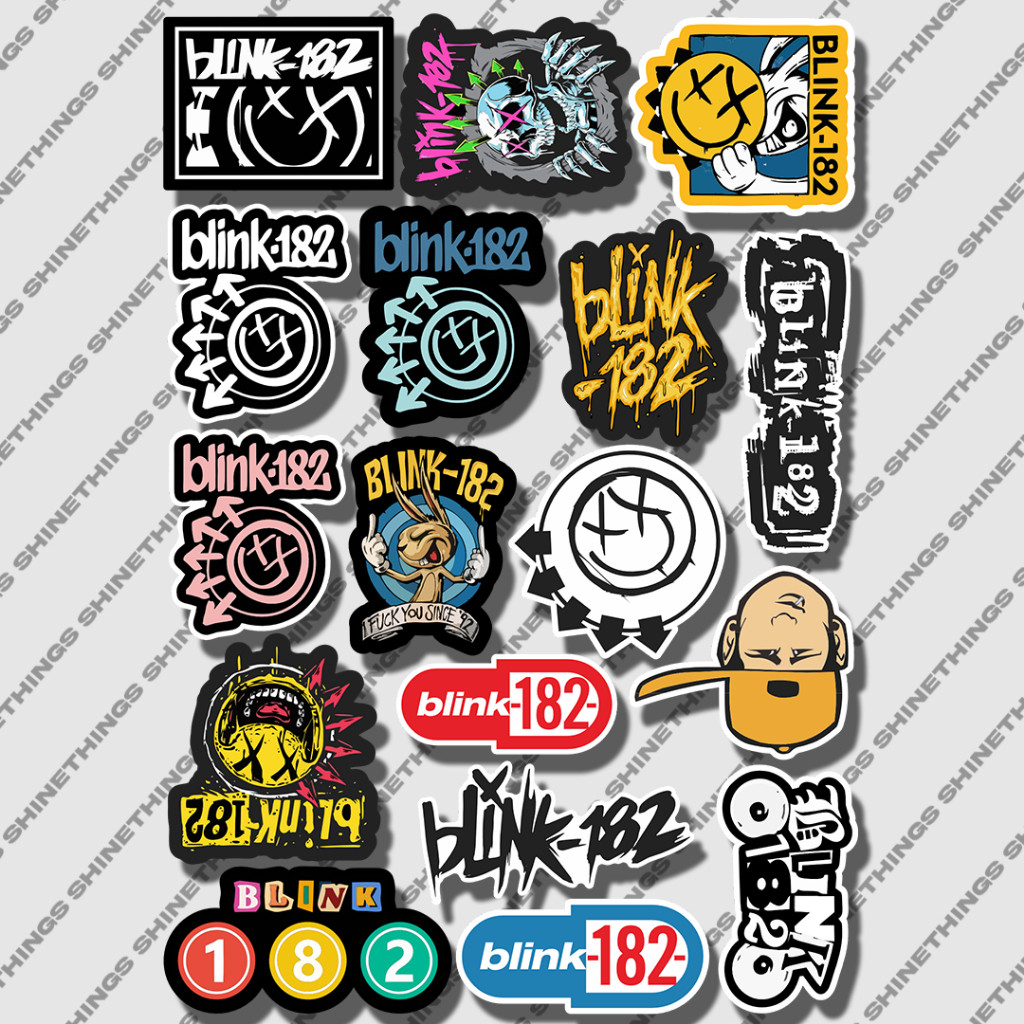 

Sticker pack band Blink 182 || stiker aesthetic band untuk case hp laptop tumber