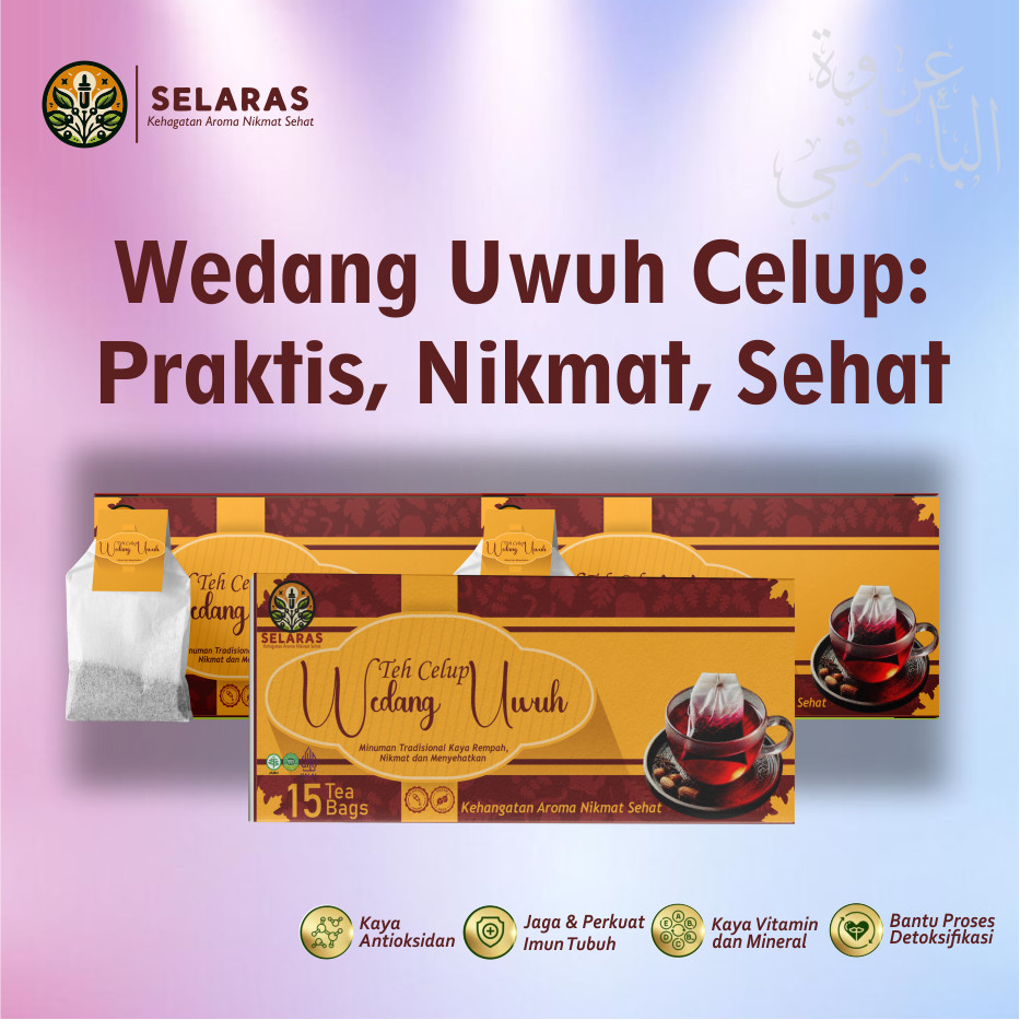 

Paket Hemat 3 box Wedang Uwuh Instan Celup Premium @15 bag (beli 3 lebih hemat) oleh2 Asli Jogja