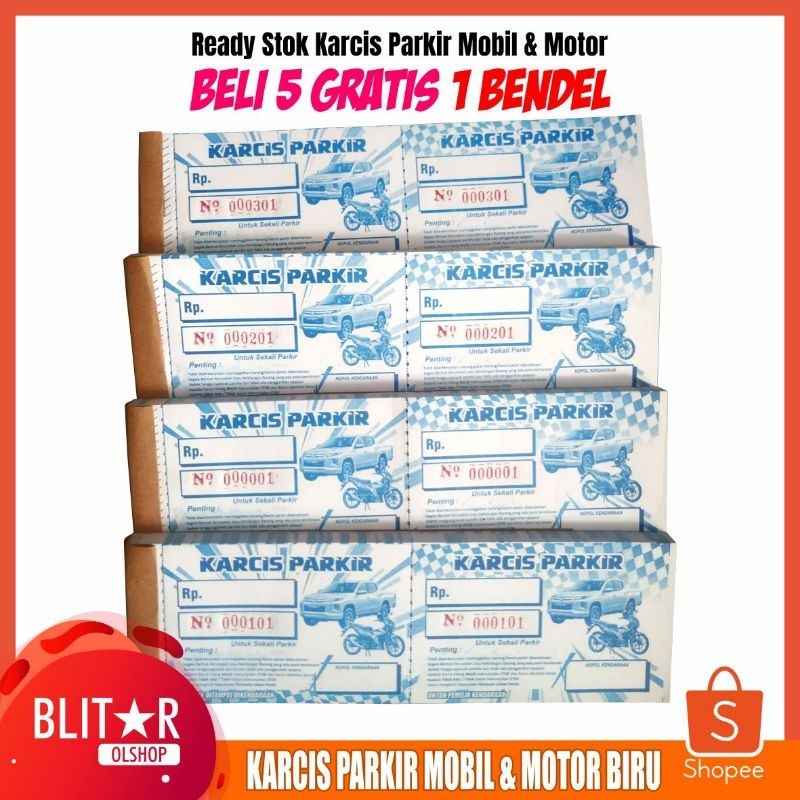 

Karcis parkir mobil dan motor