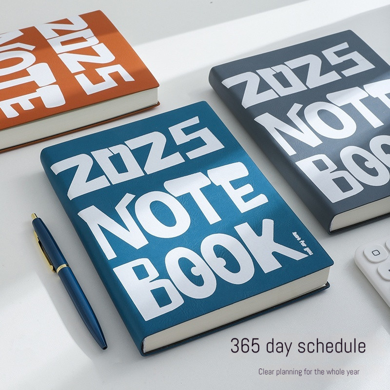 

2025 Schedule Notebook A5 Daily Work Notebook Time Management Calendar Diary School Supplies Schedule Diary Plan 365 Days