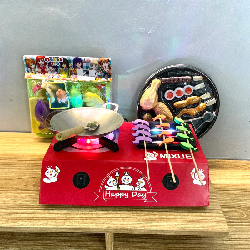Kompor Led Mainan Anak / Kompor Mainan Masak Masakan / Kompor Mainan Bisa Nyala
