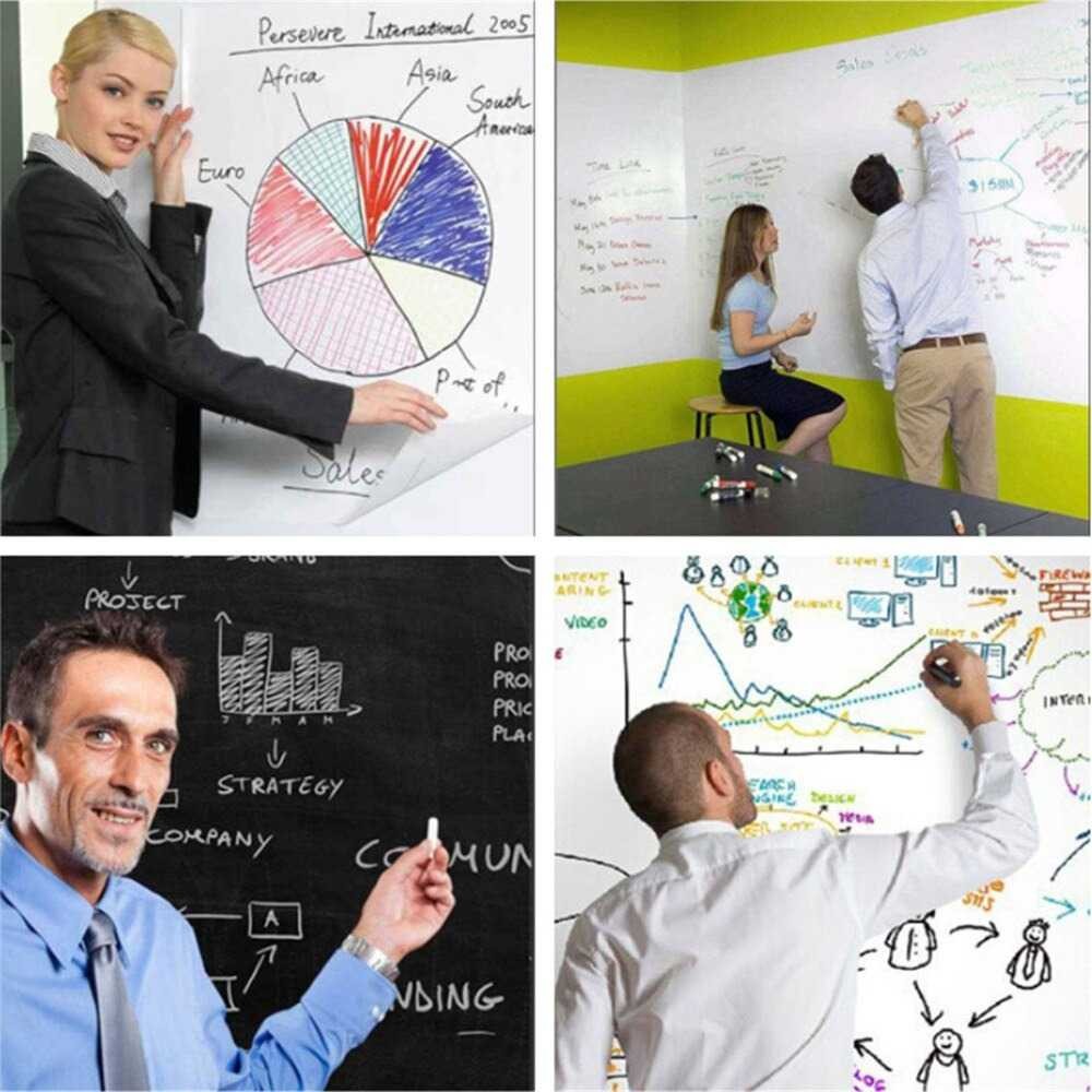 

ALHQSTR H&F Stiker Dinding Papan Tulis Whiteboard Flexible 200x45cm - HF514‼️COD‼️