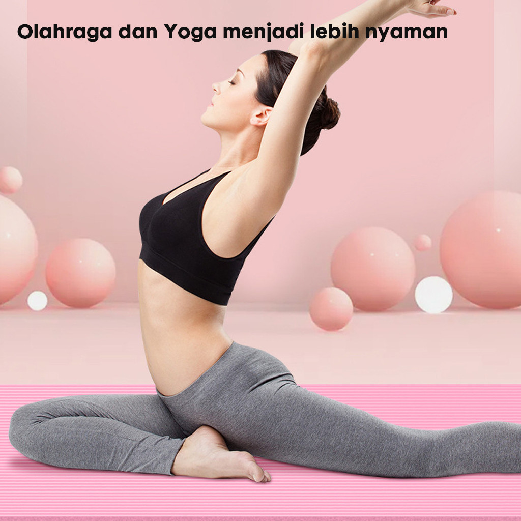 PREMIUM Hoptech - Matras Olahraga Dan Tummy Trimer Fitnes Set Karpet Olahraga Workout Alat Olahraga