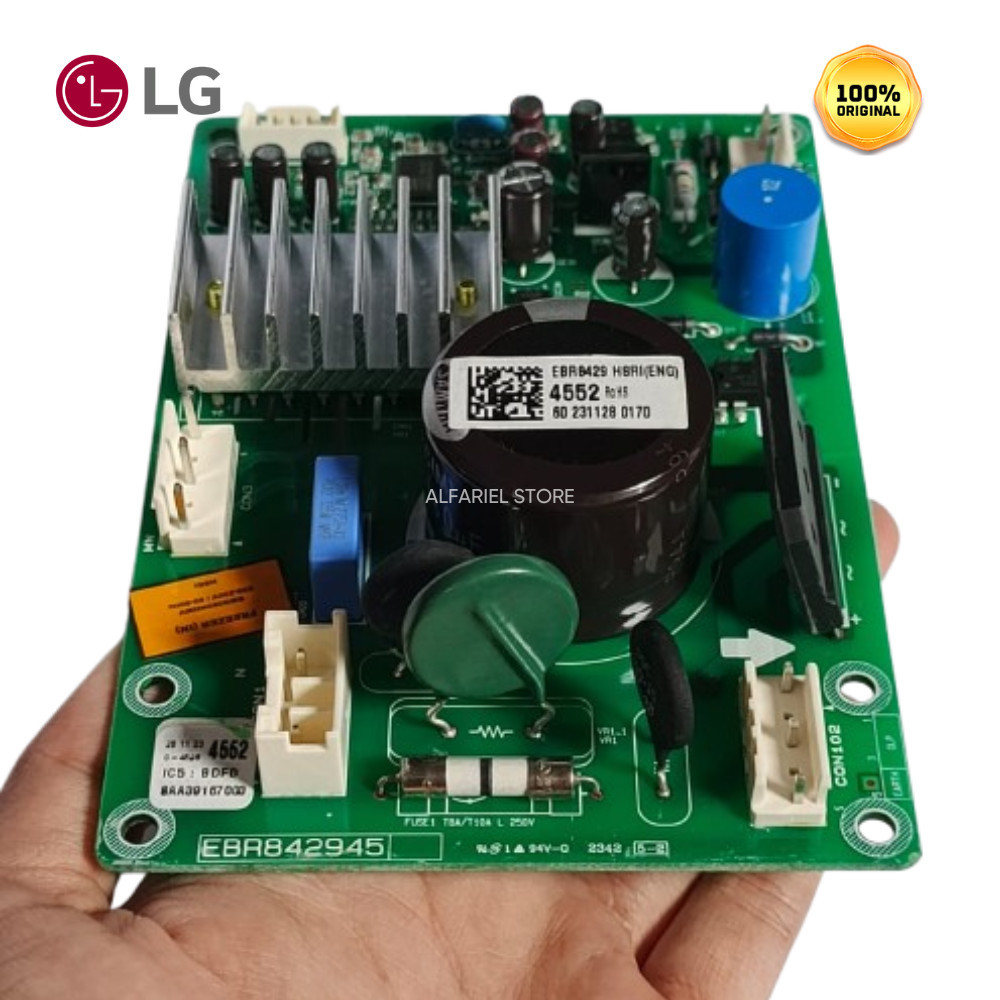 UNIT MAIN BOARD PCB EBR80986334 KULKAS LG GN INV304SLPART  PAKAI COMPRESSOR BMG089NHMV