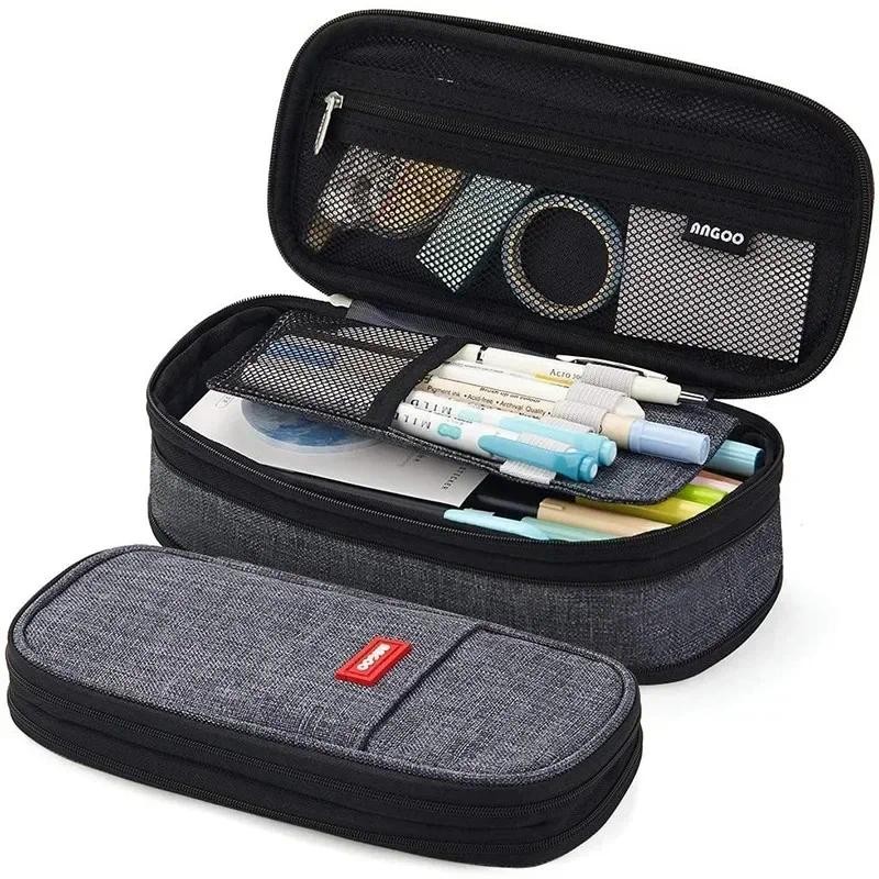 

Portable Large Capacity Pencil Case Upper Pen Box Multifunctional Stationery Bag Boy Back to School Office Supplies Stationery
