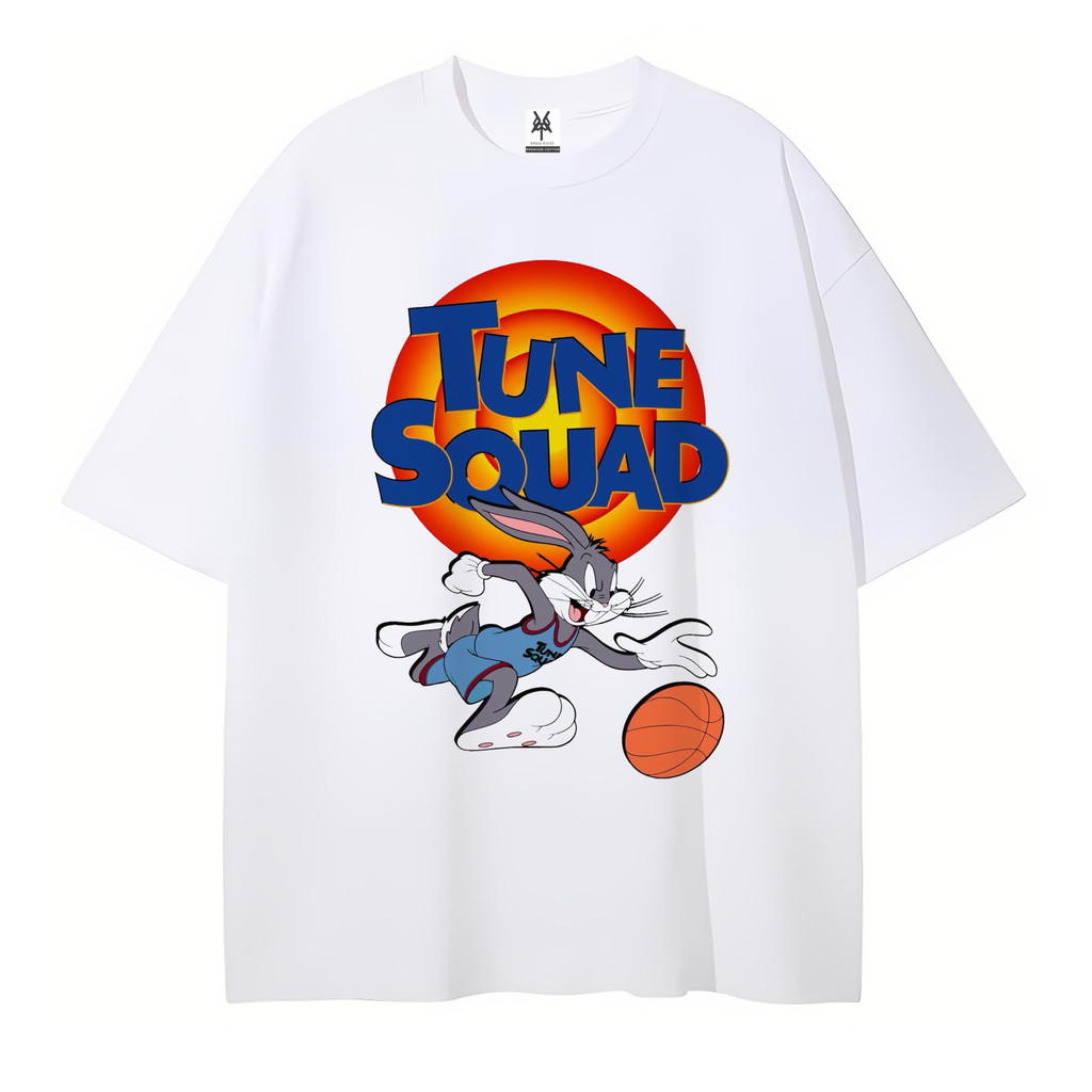 Patternmerch "tune squad bugs bunny basketball" Oversized T-shirt | kaos vintage