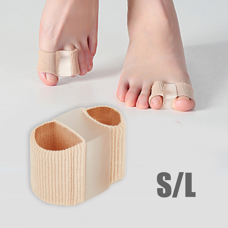 Pelurus Jari Kaki Besar Mendukung Pelindung inversi Jempol Kaki Gel Pemisah Jari Kaki Bunion Correct