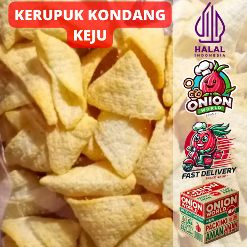 

UWD KERUPUK KONDANG KEJU 1Kg Yola Yola Ciki Terompet Snack Terompet Potato Corn Kerupuk Kentang