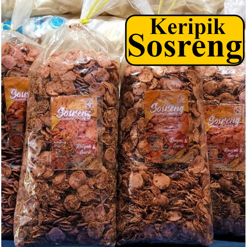 

keripik SOSRENG 1kilogram sosis goreng pedas