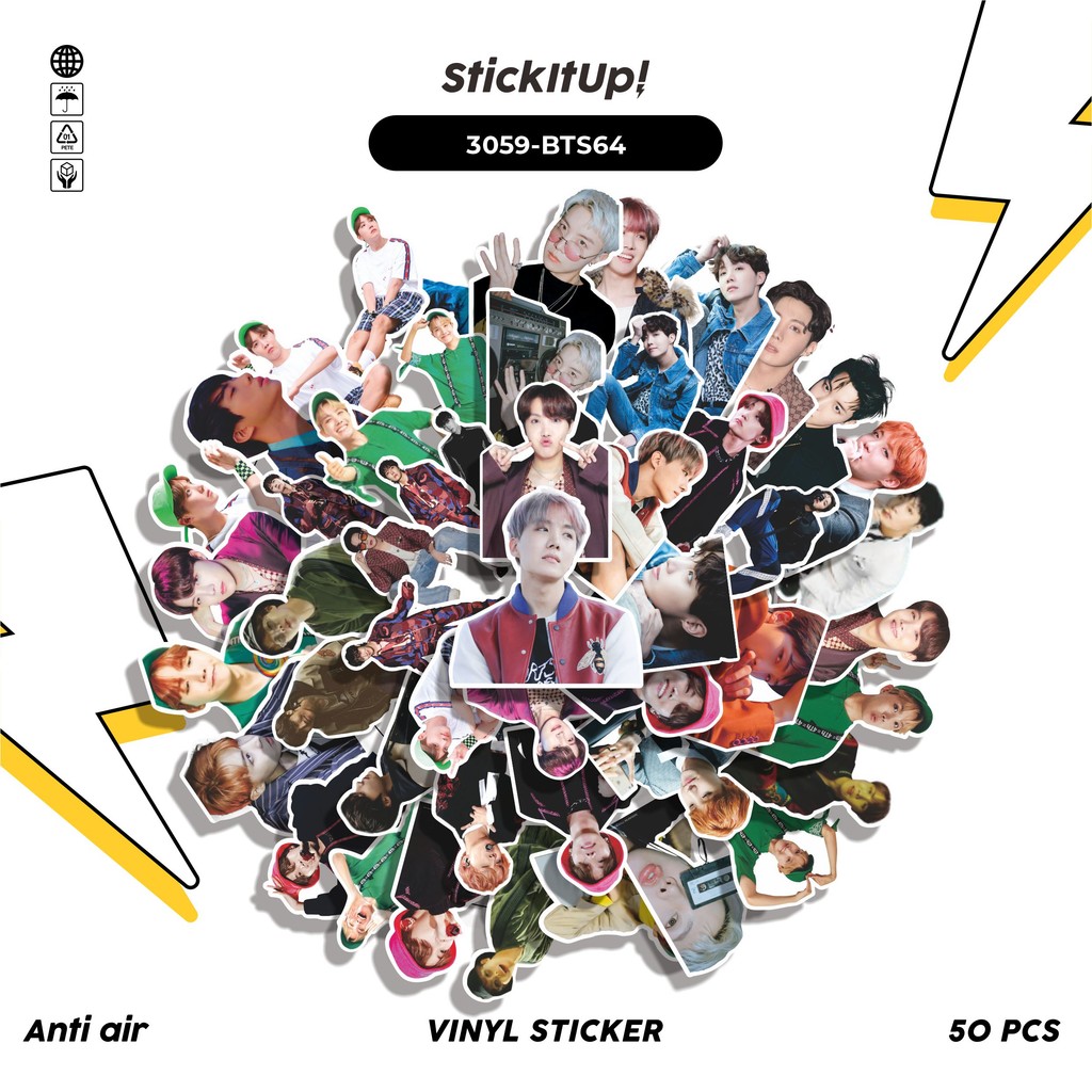 

COD✨ 50 Pcs Stiker BTS JHOPE SERIES 02 Lucu Anti Air Untuk Dekorasi Notebook Sepeda Skateboard Handphone DIY