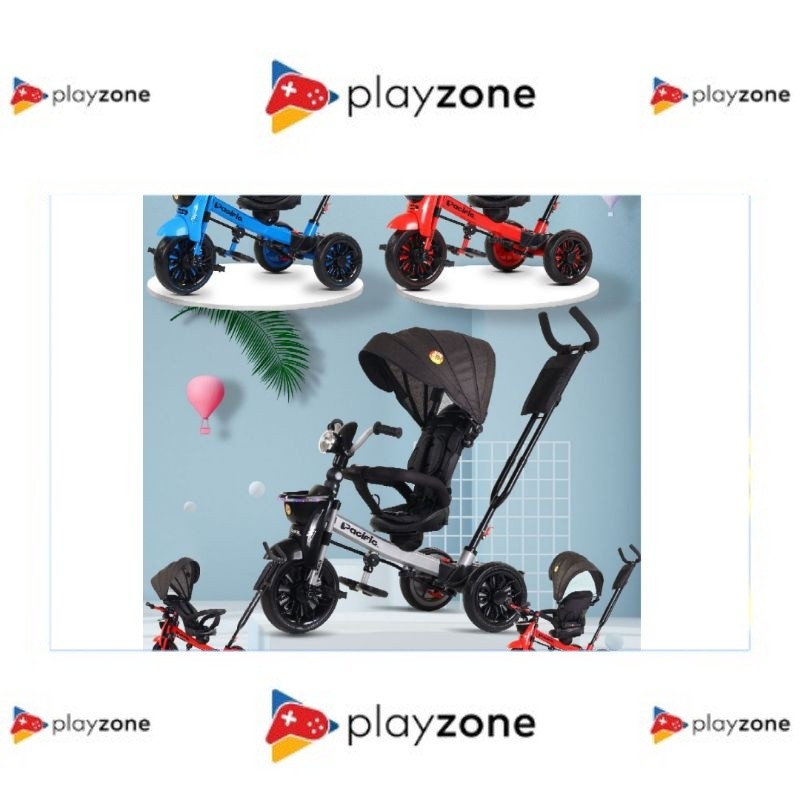 TRICYCLE MODEL 9951 PACIFIC (Lampu+musik)(Bisa dibuat REBAHAN)