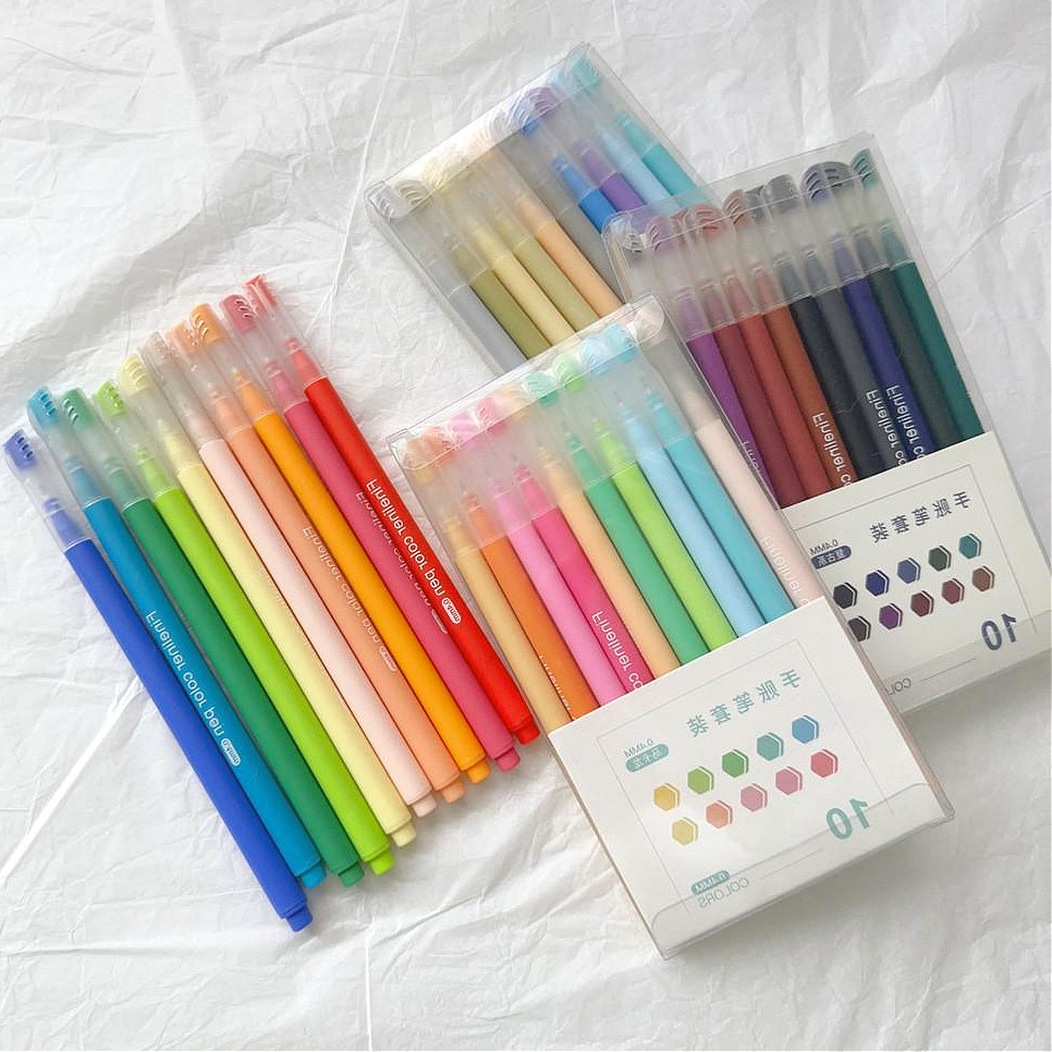 

Pulpen Gel Warna / Color Gel Pen / Pulpen / Pena / pulpen aesthetic warna warni / Colorful pulpen School Stationary /warna cute morandi pens1 Set 10 Warna /Jurnal Marker Pen Alat Tulis Sekolah barang aesthetic