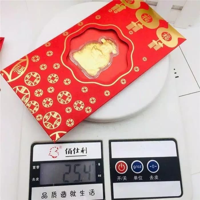 

ANGPAO EMAS LOGAM MULIA AU 999 / ANGPAO IMLEK / KADO UNIK EMAS