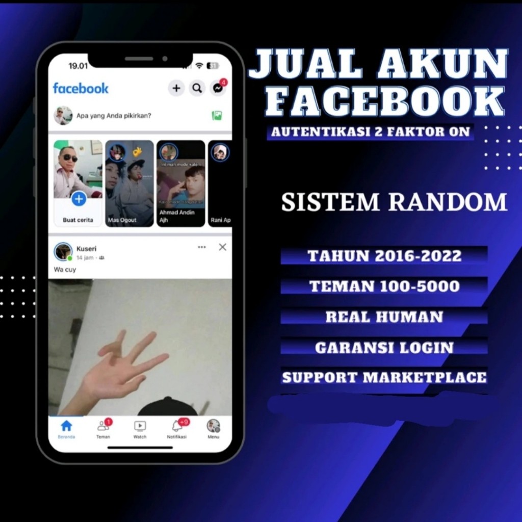 AKUN FACEBOOK TUA A2F TERMURAH