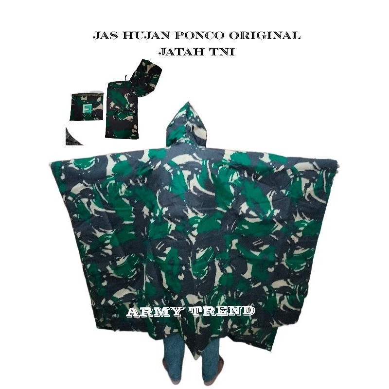 Promo PONCO LORENG ASLI ORIGINAL JATAH TNI / JAS HUJAN LORENG / JAS HUJAN PONCO LORENG JATAH ASLI TN