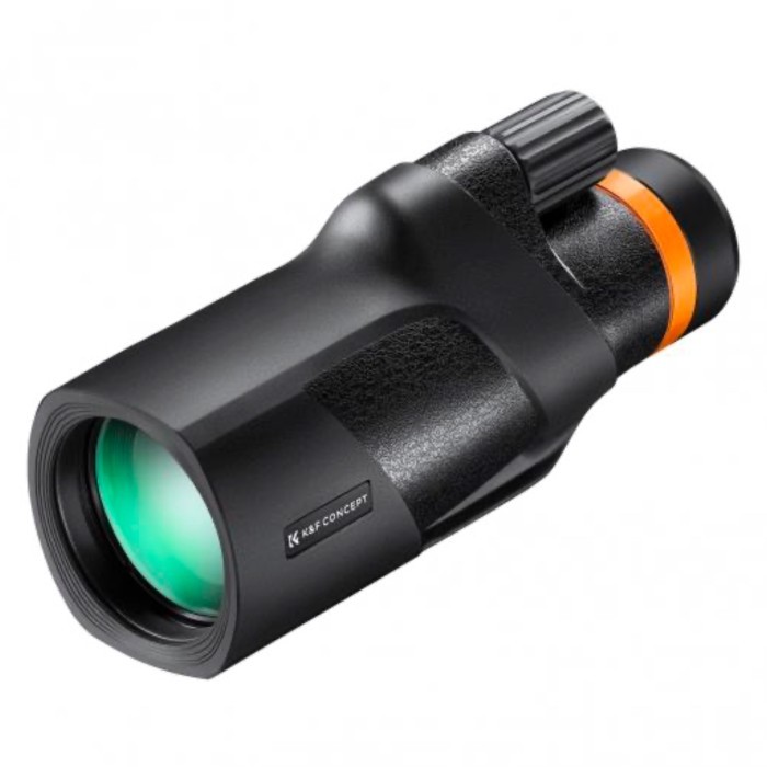 K&F Concept KNF 12X50 BAK4 Monocular High Definition Telescope Teropong with Cleaning Cloth FMC Lens