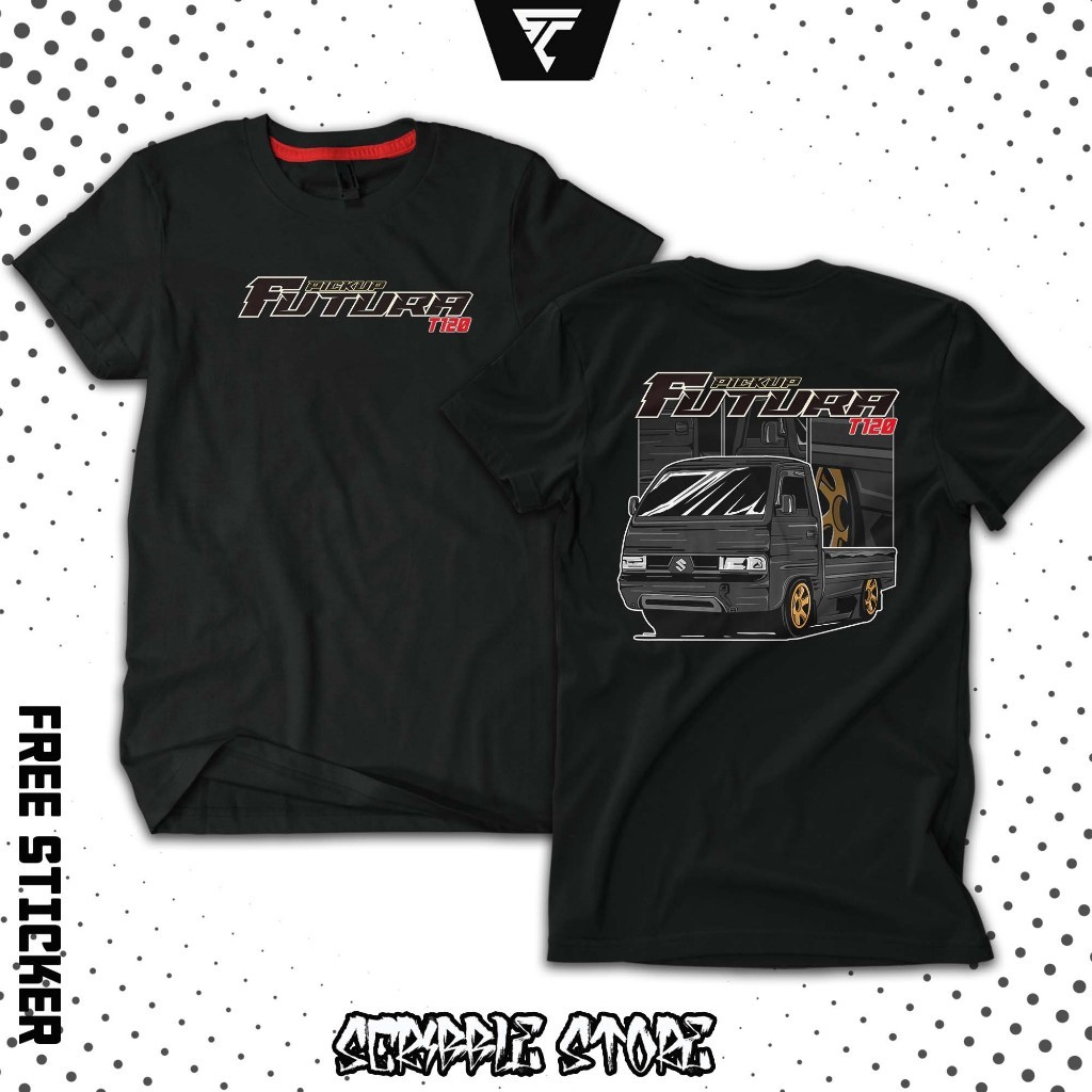 KAOS MOBIL  CARRY SUZUKI FUTURA R120 | KAOS DRIVER PICK UP FUTURA HITAM