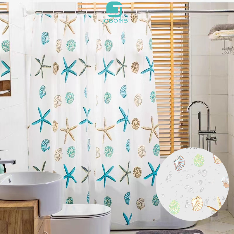 Tirai Kamar Mandi Shower Curtain Premium Bahan Tirai Kamar Mandi Motif