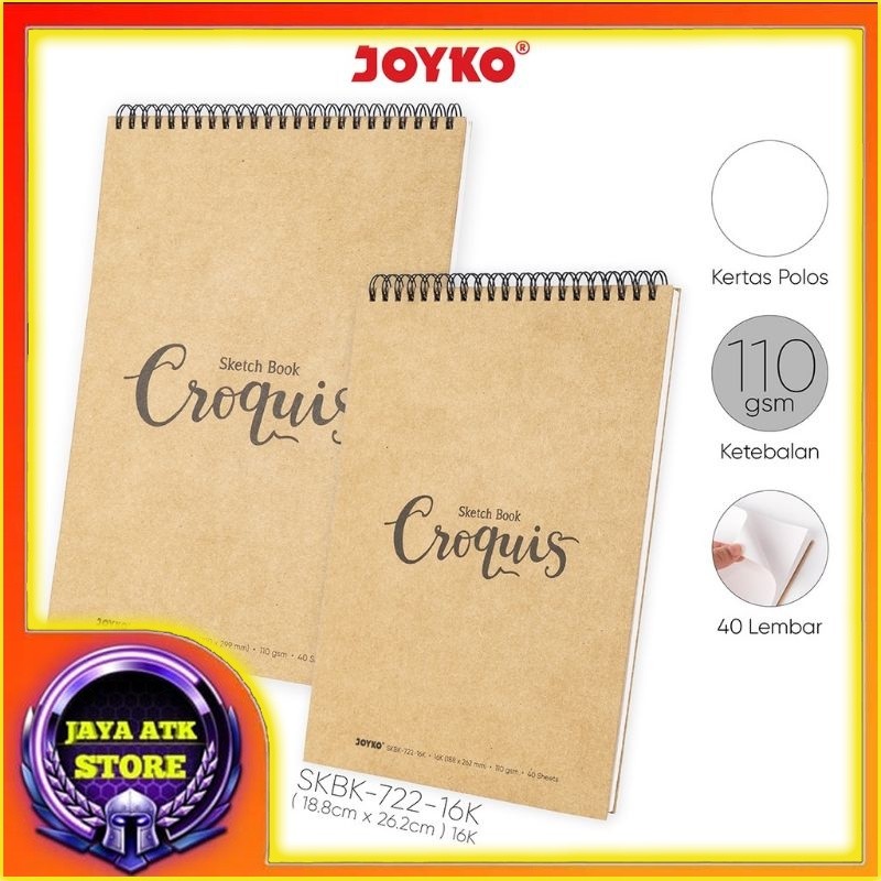 

Sketchbook JOYKO SKBK-722 Buku Sketsa Gambar Spiral Atas Cover Karton Tebal
