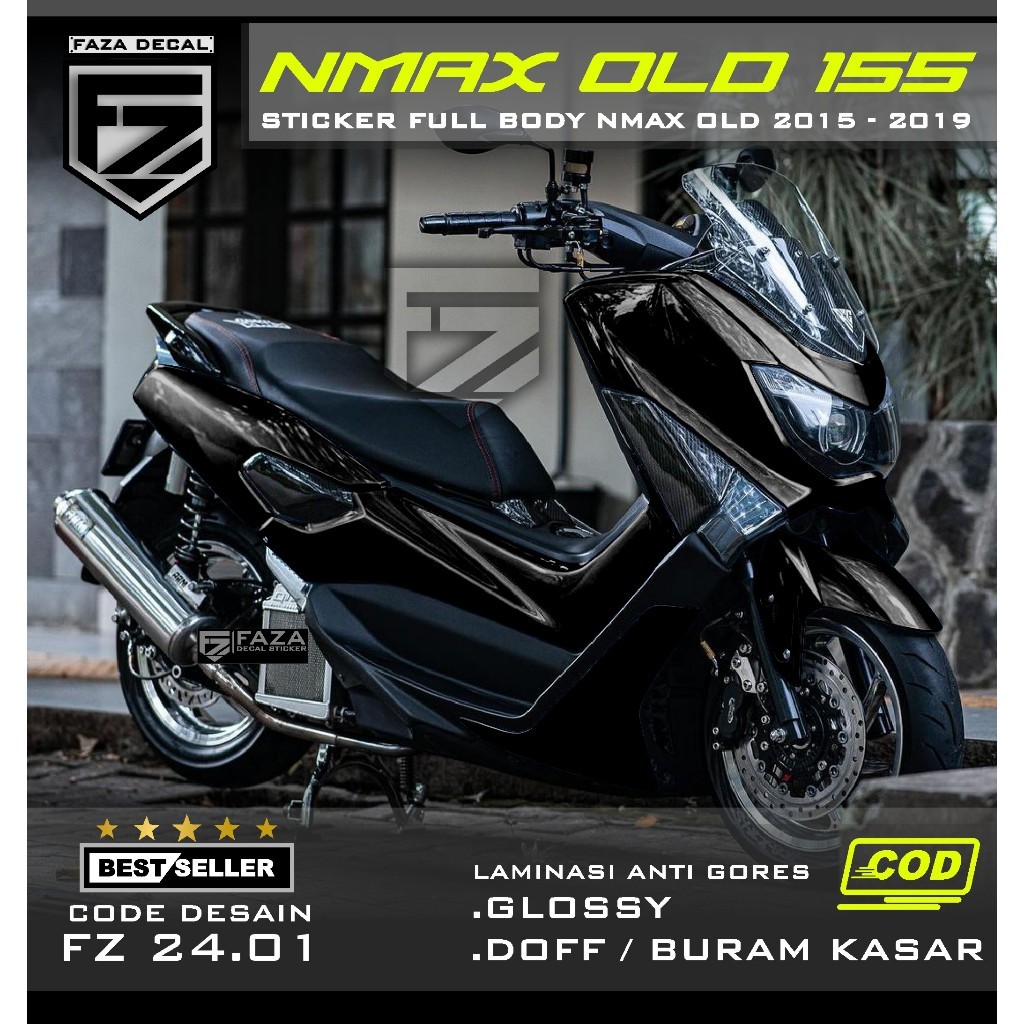 (COD)Decal Stiker NMAX OLD Full Body Polos - Sticker Variasi Nmax 155 Old 2015 2016 2017 2018 2019 F