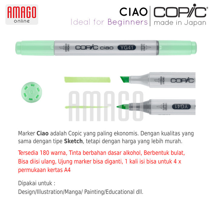

[New Arrival] COPIC CIAO MARKER - CCM - SATUAN