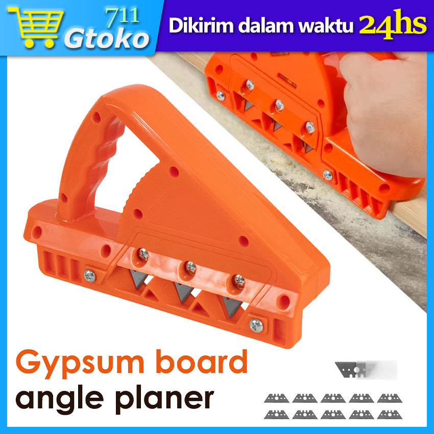 

Alat Serutan Tepi Pemotong Gipsum Kayu Sudut 45 Derajat Dan 60 Derajat Gypsum Board Edge Trimmer Cutter Drywall Chamfer Cutting Tool