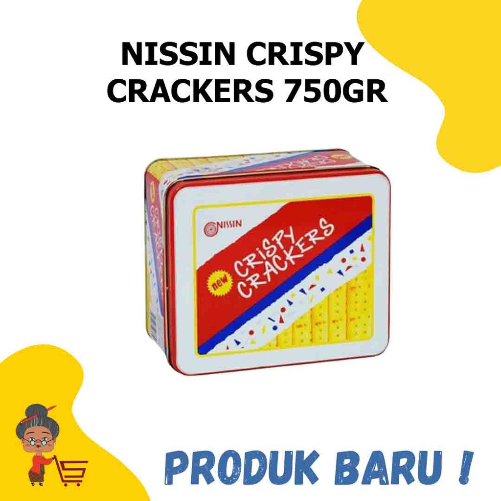 

NISSIN CRISPY CRACKERS KALENG 750GR / NISSIN CRISPY CRACKERS KALENG / KUE KALENG