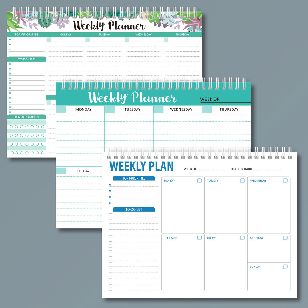 

2025 Calendar Planner Notebook 365 Days Effeciency Notepad Weekly Goal Habit TrackerAgenda Diary Schedules Organizers