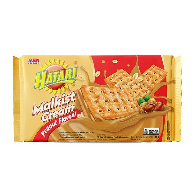 

New Item HATARI MALKIST CREAM PEANUT 118G