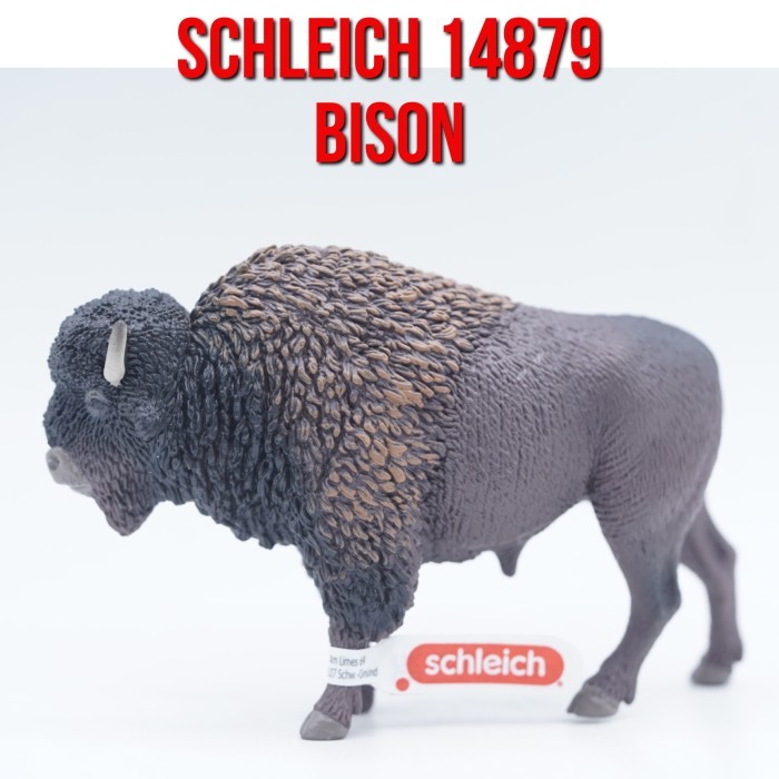 Schleich 14879 Bison Buffalo Kerbau Bison bison Bison American Buffalo Kerbau Amerika Bovidae Mainan